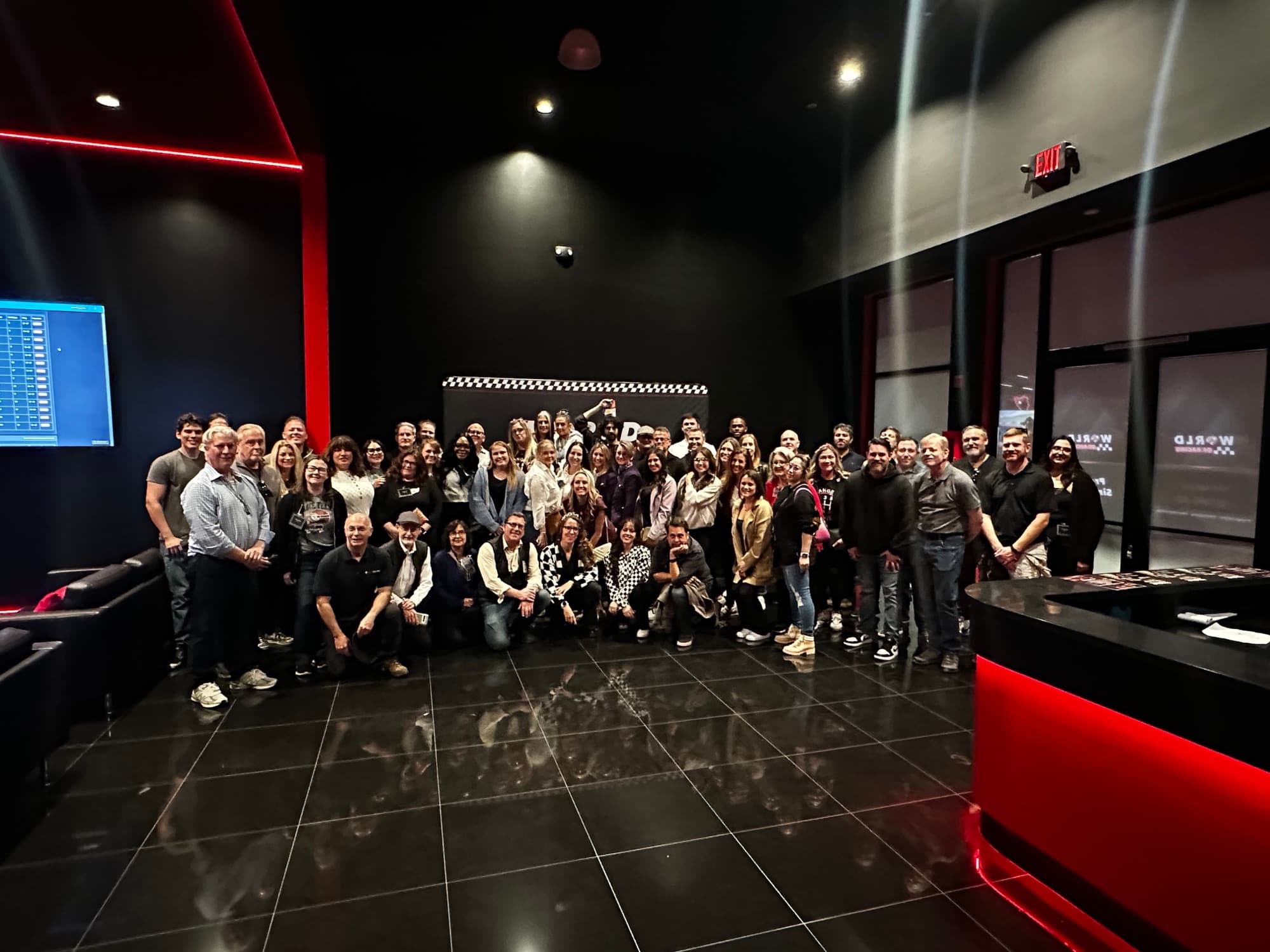 Group portrait at WOR Tustin after a private event