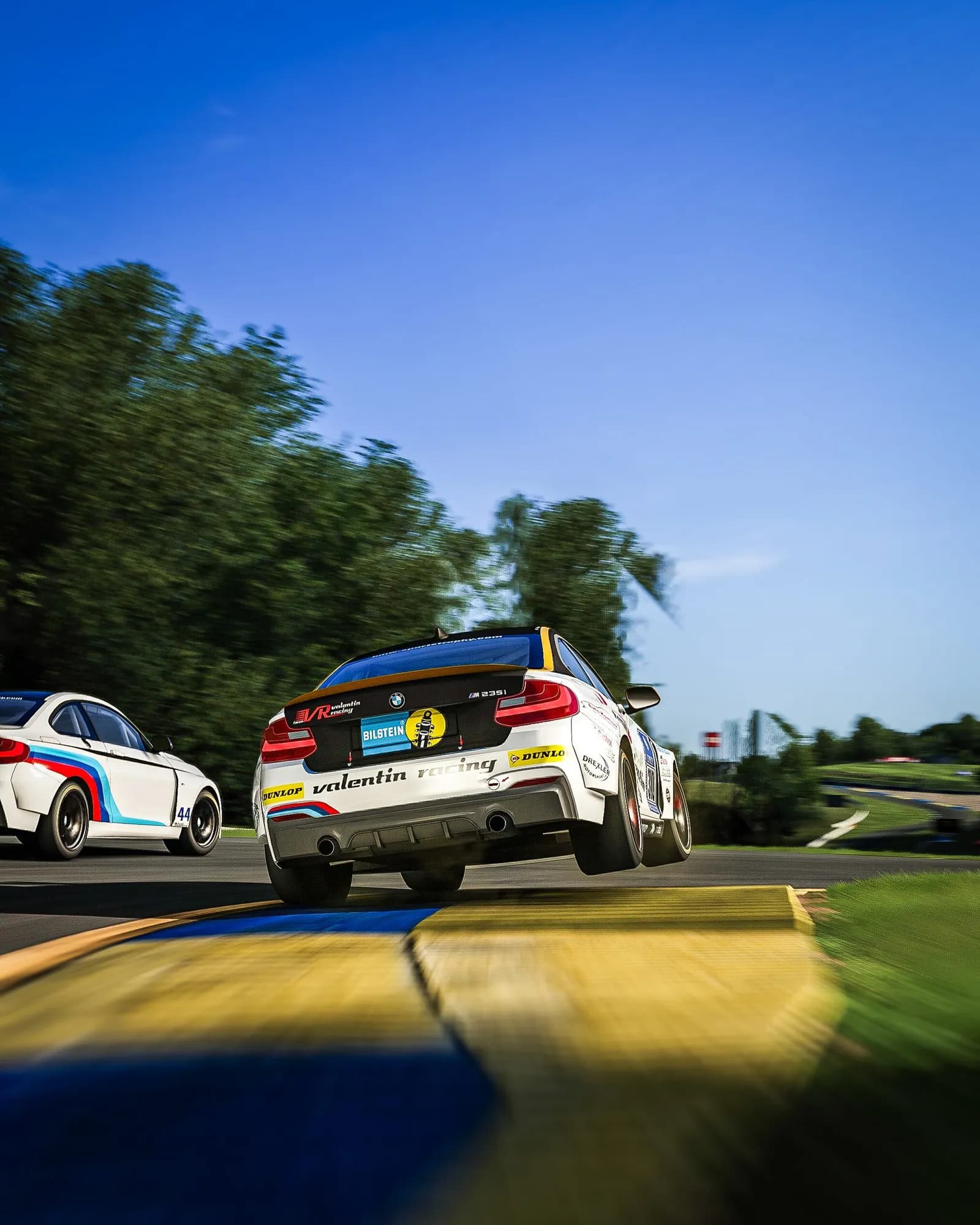 In-sim view: BMW M235i at Road Atlanta